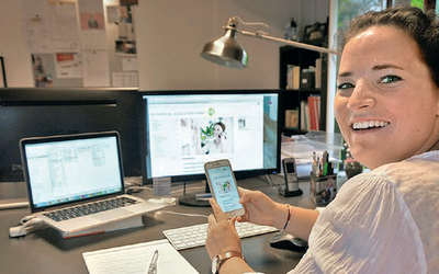 Livia Kunz spart mit Moodle Mobile viel Zeit.
